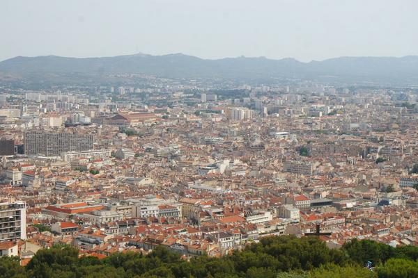 View of Marseille from "La bonne mère"
